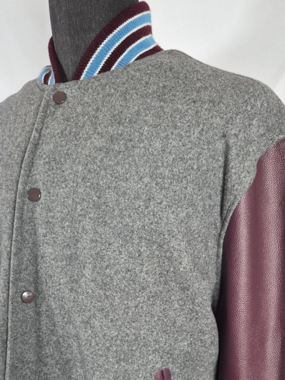 Stewart & Strauss XL Wool Leather Varsity Letterman Jacket